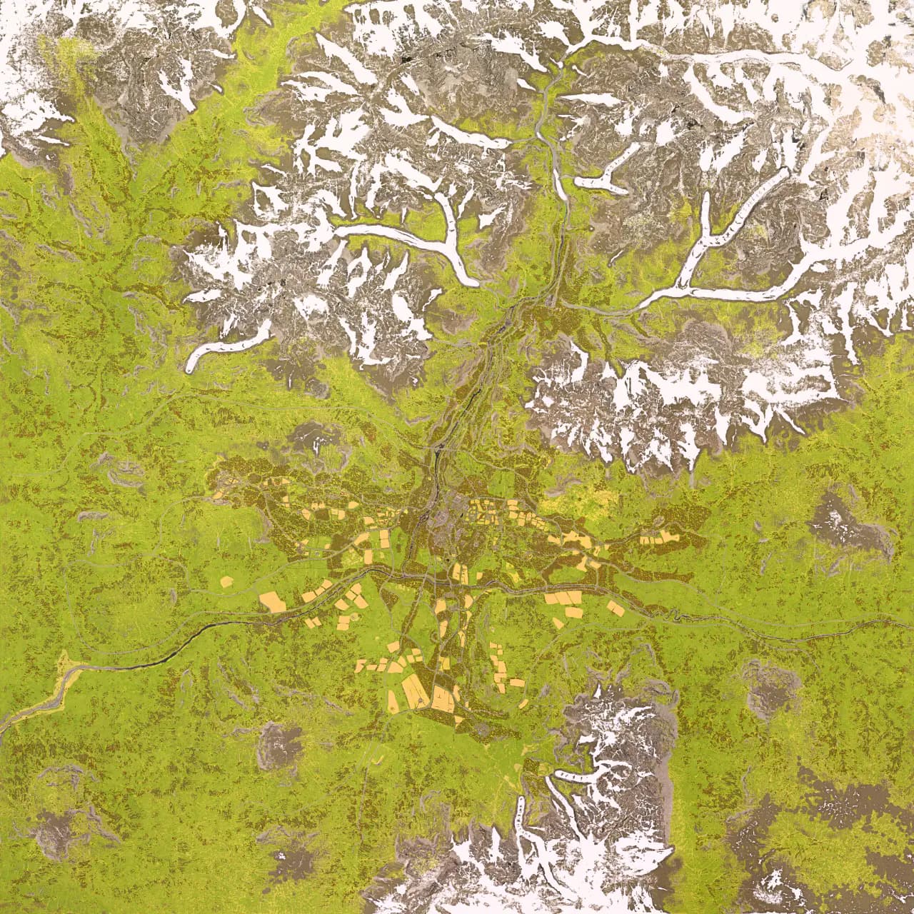 Bakurani community top-down map