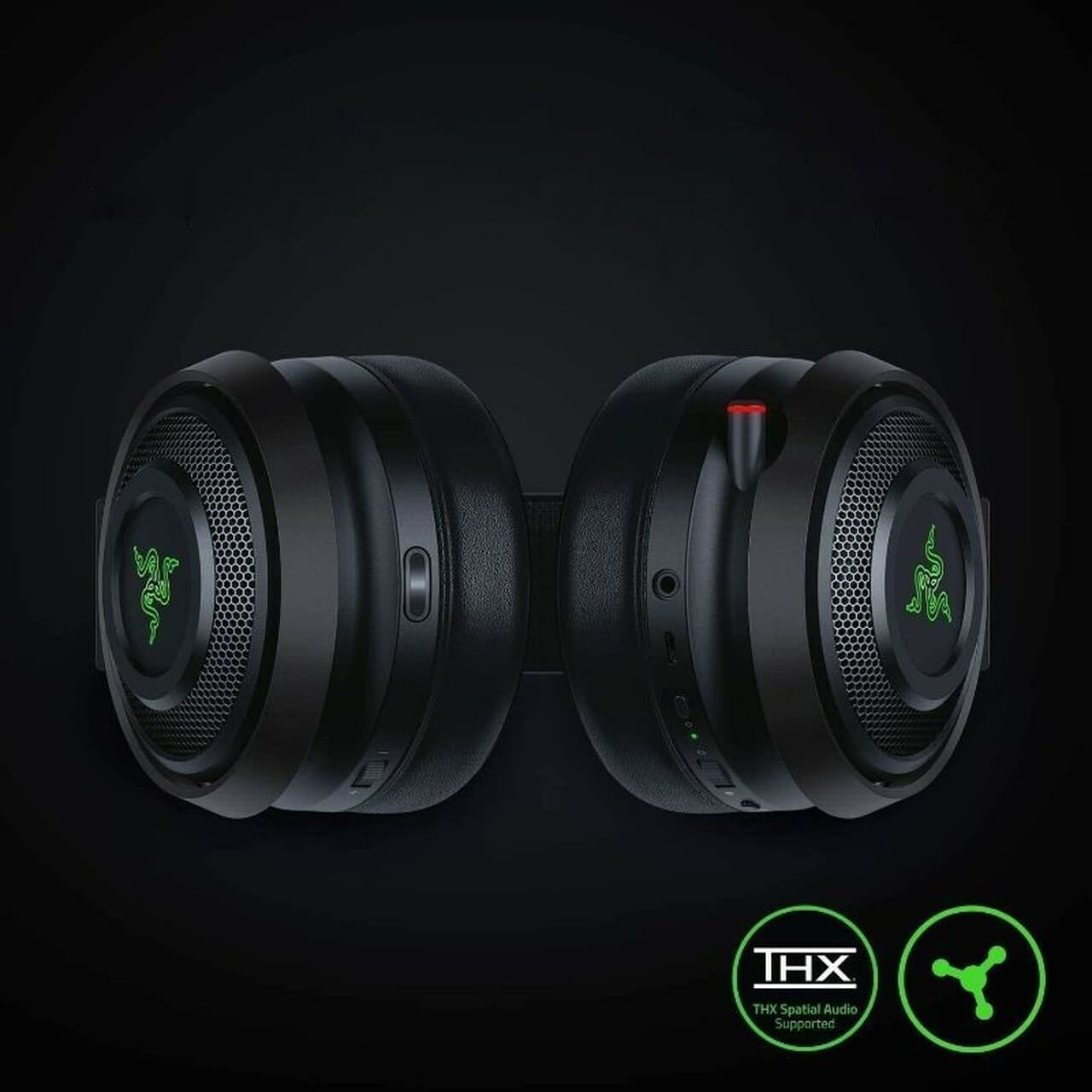 Razer Nari Ultimate wireless gaming headset, three-quarter view