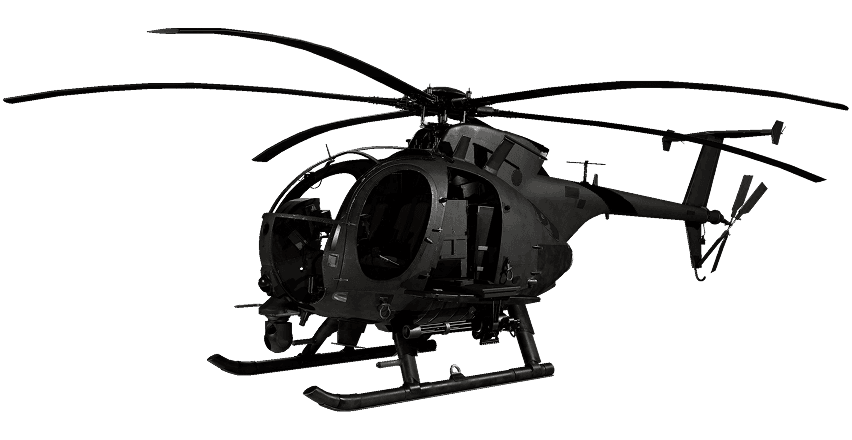 Light helicopter in-game vehicle