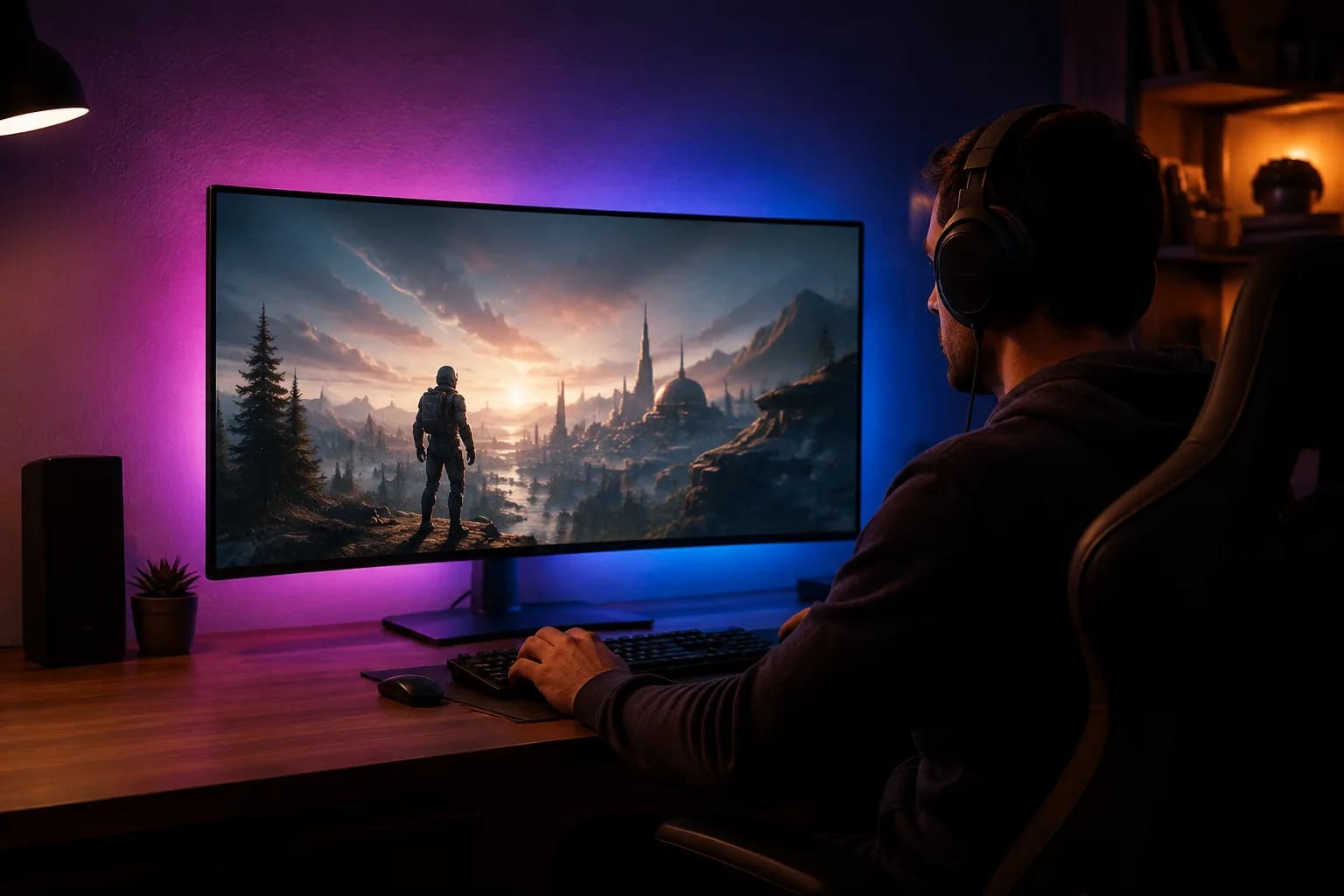 Bias Lighting Behind the Display