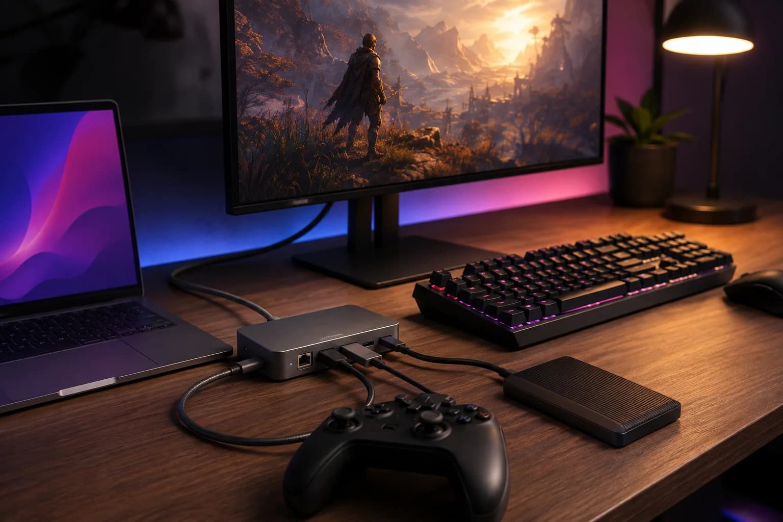 A Powered USB Hub or Quality Dock