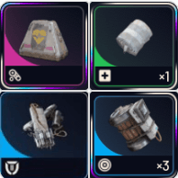 Survivor augments, shields, herbals + trigger nades offer artwork