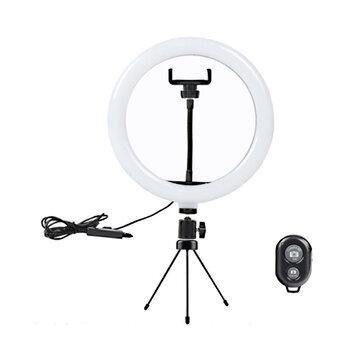 10 inch LED Ring Light 3 Modes 10 Brightness Adjustable bluetooth Selfie Ring Light Photography Beauty Light for Youtube Live Streaming - Gamer Z Paradise