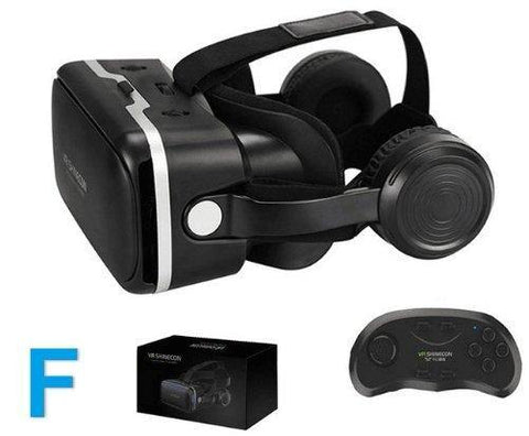 100% original VR shinecon 6.0 gafas de realidad virtual 120 fov 3D Gafas Google cartón con auriculares estéreo caja para Smartphone - Gamer Z Paradise