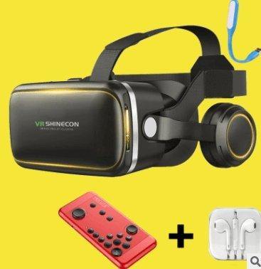 100% original VR shinecon 6.0 gafas de realidad virtual 120 fov 3D Gafas Google cartón con auriculares estéreo caja para Smartphone - Gamer Z Paradise