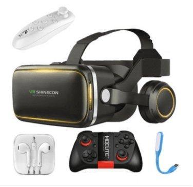 100% original VR shinecon 6.0 gafas de realidad virtual 120 fov 3D Gafas Google cartón con auriculares estéreo caja para Smartphone - Gamer Z Paradise