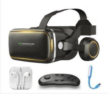 100% original VR shinecon 6.0 gafas de realidad virtual 120 fov 3D Gafas Google cartón con auriculares estéreo caja para Smartphone - Gamer Z Paradise
