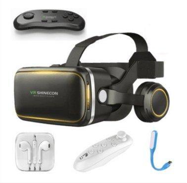 100% original VR shinecon 6.0 gafas de realidad virtual 120 fov 3D Gafas Google cartón con auriculares estéreo caja para Smartphone - Gamer Z Paradise