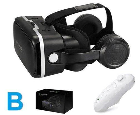 100% original VR shinecon 6.0 gafas de realidad virtual 120 fov 3D Gafas Google cartón con auriculares estéreo caja para Smartphone - Gamer Z Paradise