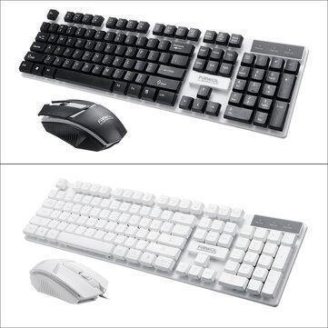 104 Keys USB Wired Gaming Keyboard and 2400 DPI Gaming Mouse Set RGB Backlight for Laptop Computer PC - Gamer Z Paradise
