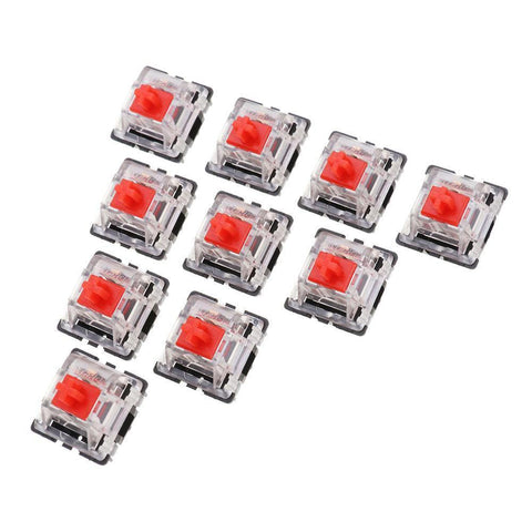 10PCS Pack 3Pin Gateron Linear Red Switch Keyboard Switch for Mechanical Gaming Keyboard - Gamer Z Paradise