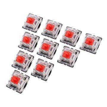 10PCS Pack 3Pin Gateron Linear Red Switch Keyboard Switch for Mechanical Gaming Keyboard - Gamer Z Paradise