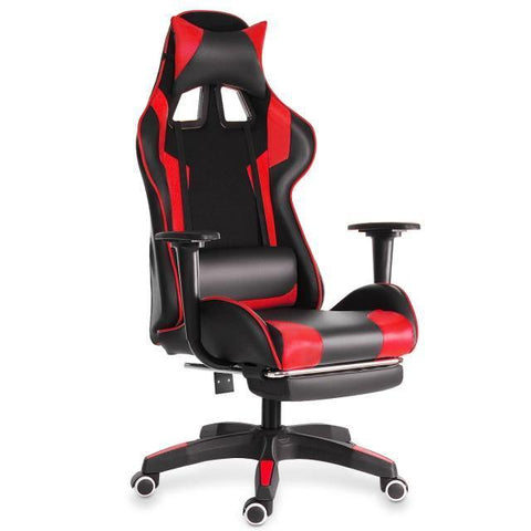 155° Furniture Office Chair High Back Gaming Chair Recliner Computer PU Leather Seat Gamer Office Lying Armchair with Footrest - Gamer Z Paradise