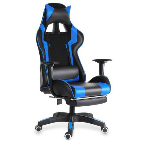 155° Furniture Office Chair High Back Gaming Chair Recliner Computer PU Leather Seat Gamer Office Lying Armchair with Footrest - Gamer Z Paradise