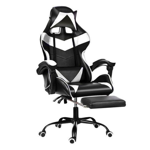 155° Furniture Office Chair High Back Gaming Chair Recliner Computer PU Leather Seat Gamer Office Lying Armchair with Footrest - Gamer Z Paradise