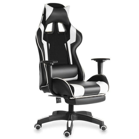 155° Furniture Office Chair High Back Gaming Chair Recliner Computer PU Leather Seat Gamer Office Lying Armchair with Footrest - Gamer Z Paradise