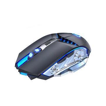 2.4G Wireless Gaming Mouse Sound Silent Rechargeable Mouse Blue Backlight With Receiver for Laptop Desktop PC - Gamer Z Paradise