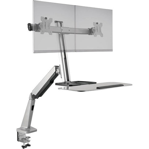 Ergotech Fdm-lift-2 Freedom Lift Dual Monitor 26.2 Keyboard Tray Desk Clamp