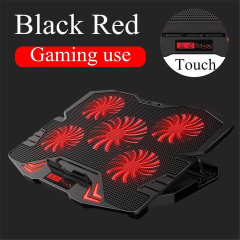 5 Fans Adjustable Laptop Cooling Pad Cooler Heat Dissipation For 12 Inch-17 Inch Laptop Notebook Macbook - Gamer Z Paradise