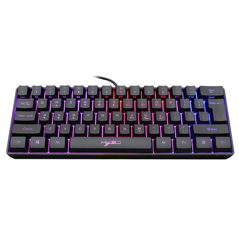 61-key Gaming Membrane Keyboard RGB Light Mini Keyboard - Gamer Z Paradise