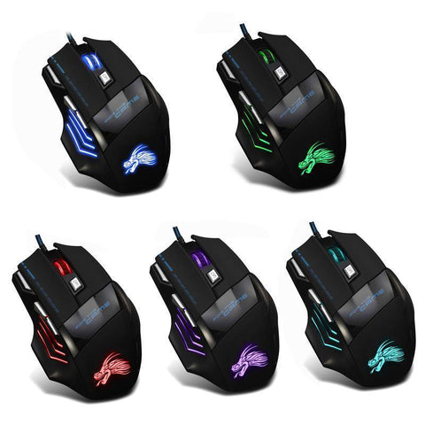 7-button Colorful Breathing Light Backlit Gaming Mouse - Gamer Z Paradise