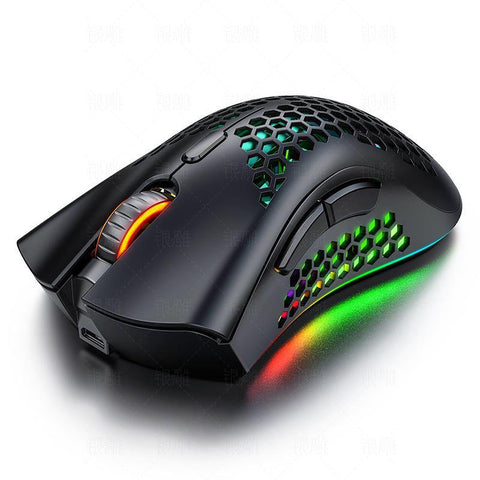 A3 Silent Wireless Rechargeable Hole Gaming Mouse - Gamer Z Paradise