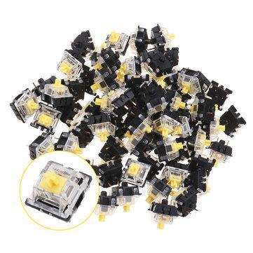 70PCS Pack 3Pin Gateron Linear Yellow Switch Keyboard Switch for Mechanical Gaming Keyboard - Gamer Z Paradise