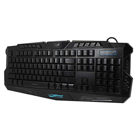 A877 114-key Led Backlit Wired Usb Gaming Keyboard Black - Black