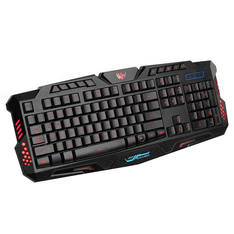 A877 114-key Led Backlit Wired Usb Gaming Keyboard Black - Black