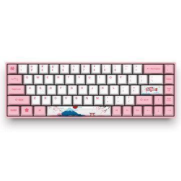 AKKO 3068 World Tour - Tokyo 68 Keys Mechanical Gaming Keyboard bluetooth 3.0 USB the Sublimation Cherry MX Switch PBT Keycaps Gaming Keyboard - Gamer Z Paradise