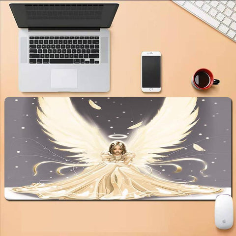 Animated Angel Mouse Pad Large Personality Creative INS Keyboard Notebook Anime Computer Office Writing Desk Mat - Gamer Z Paradise