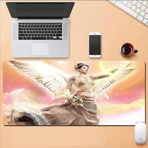 Animated Angel Mouse Pad Large Personality Creative INS Keyboard Notebook Anime Computer Office Writing Desk Mat - Gamer Z Paradise