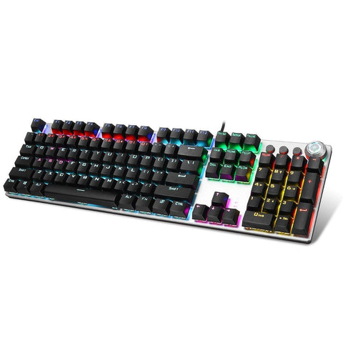 AULA F2088 104 Keys Mechanical Keyboard RGB Backlit Punk E-sports Gaming Keyboard Absorbable Hand Rest - Gamer Z Paradise