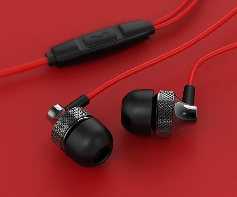 Auricular Metal Fever Heavy Bass Copper HD Metal Bass Stereo Earpiece - Gamer Z Paradise