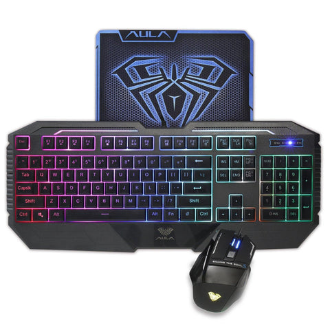 Backlit keyboard and mouse set - Gamer Z Paradise
