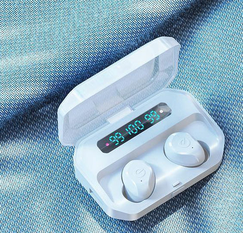 Binaural Digital Display With Power Bank Bluetooth Headset - Gamer Z Paradise