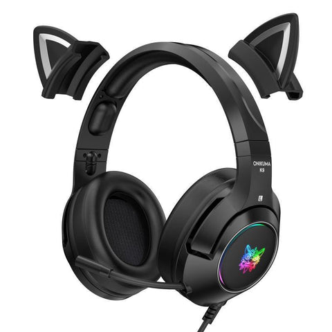 Black Devil Edition Luminous Computer Headset Headset - Gamer Z Paradise