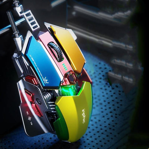 British Fick PG6 Gaming Mouse Wired Competitive Macro Definition Luminous USB Mouse - Gamer Z Paradise