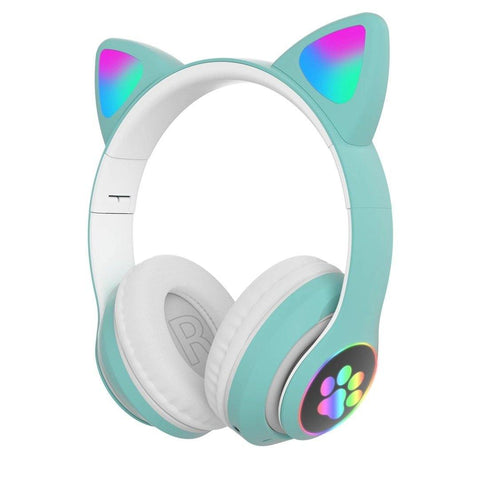 Cat Ear Bluetooth Headset Wireless Light Emitting Headset - Gamer Z Paradise