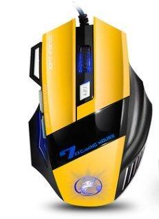 Colorful breathing light gaming chicken game mouse - Gamer Z Paradise