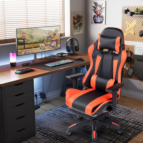 Computer Gaming Chair Safe And Durable Office Chair Ergonomic Leather Boss Chair Wcg Game Rotating Lift Chair High Back Chair - Gamer Z Paradise