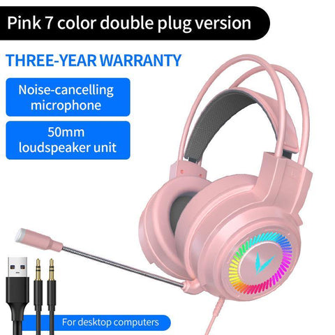 Computer Headphone Channel Eat Chicken Wired Headset Game Headset With Microphone - Gamer Z Paradise