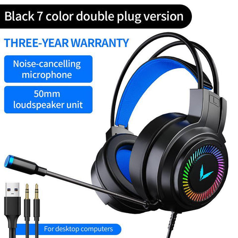 Computer Headphone Channel Eat Chicken Wired Headset Game Headset With Microphone - Gamer Z Paradise