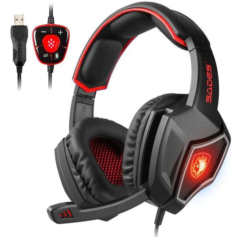 Computer headset kit 7.1 sound with reflective microphone - Gamer Z Paradise