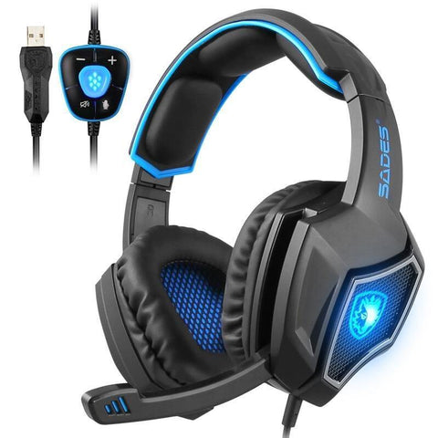Computer headset kit 7.1 sound with reflective microphone - Gamer Z Paradise