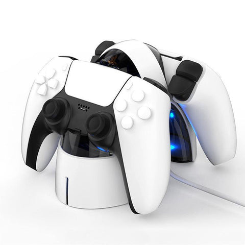 Controller Charger Curved Dual Charging Base Dock for PS5 - Gamer Z Paradise