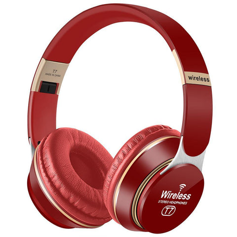 Cross-border T7 Headset Bluetooth Wireless Mobile Phone Music Foldable Running Subwoofer Stereo Headset Headset - Gamer Z Paradise