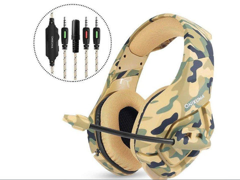 Destruction Camouflage Gaming Headset - Gamer Z Paradise
