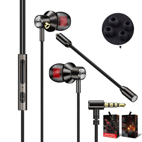 Double Wheat Metal In-Ear Wire Headset - Gamer Z Paradise