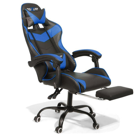 Douxlife  Racing GC RC02 Gaming Chair  Ergonomic Design 150 Reclining Thick Padded Back Integrated Armrest Restractable Footrest for Home Office - Gamer Z Paradise